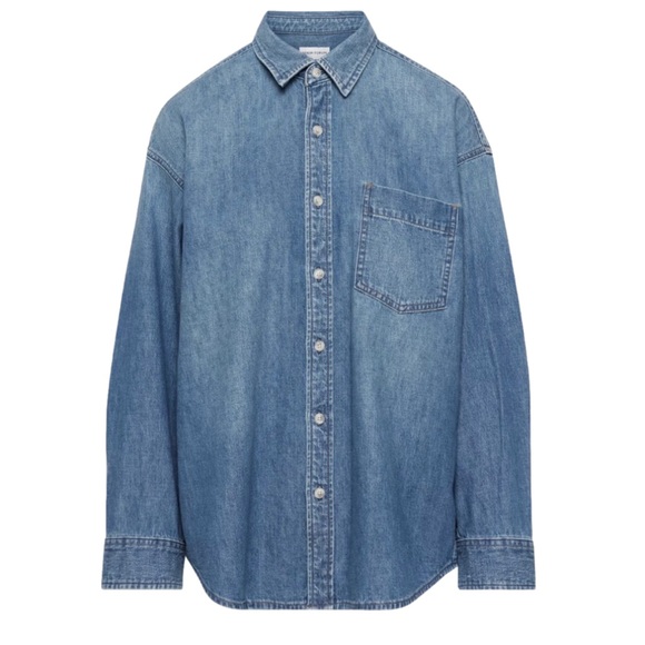 Denim Forum The 80's Comfy Denim Shirt Button Down Collar Shirt - Extra Small - Picture 14 of 16